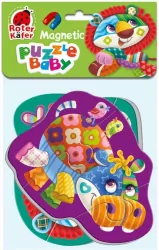 Miękkie magnetyczne puzzle. Lew i Hipopotam