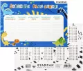Plan lekcji z tabliczką mnożenia Dino (25szt) - tantis.pl