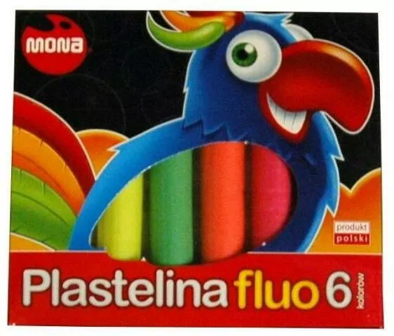 Plastelina fluo 6 kolorów. - tantis.pl