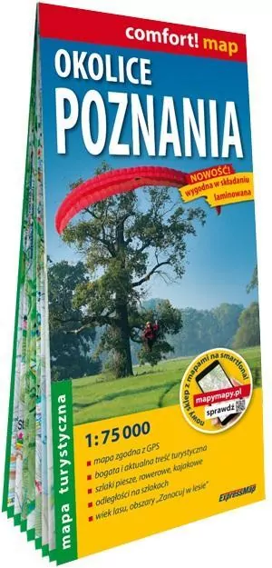 Comfort!map Okolice Poznania 1:75 000 mapa w.2024 - tantis.pl