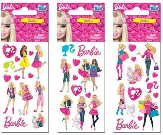 Barbie mix. Naklejki Sticker Boo - tantis.pl