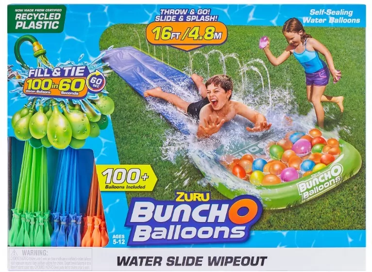Ślizgawka 1-torowa. 3 zestawy balonów wodnych - tantis.pl