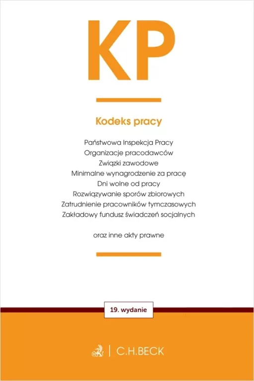 Kodeks pracy oraz ustawy towarzyszące w.19 - tantis.pl