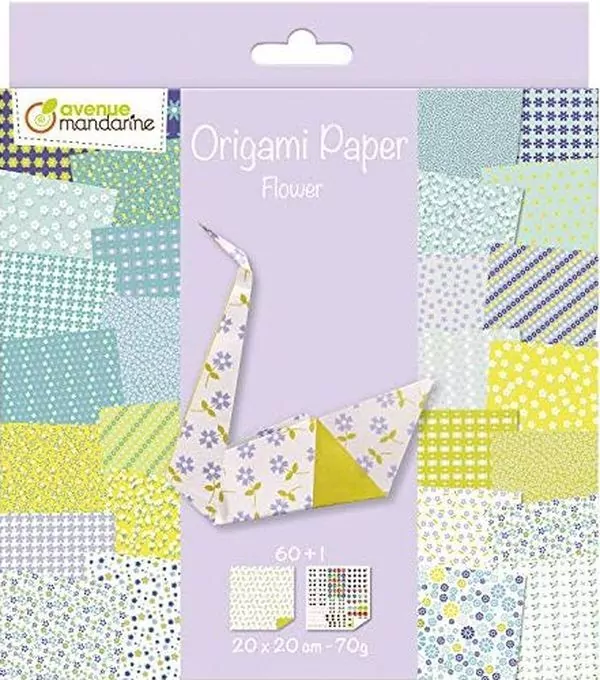 Papier origami 20 x 20 cm Flowers 60 arkuszy - tantis.pl