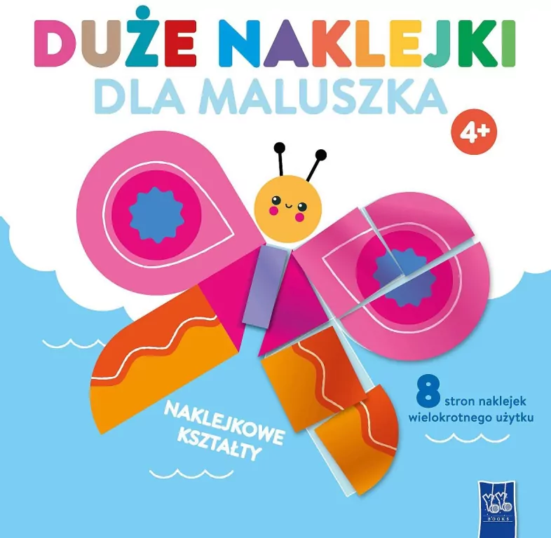 Duże naklejki dla maluszka 4+ Motylek - tantis.pl
