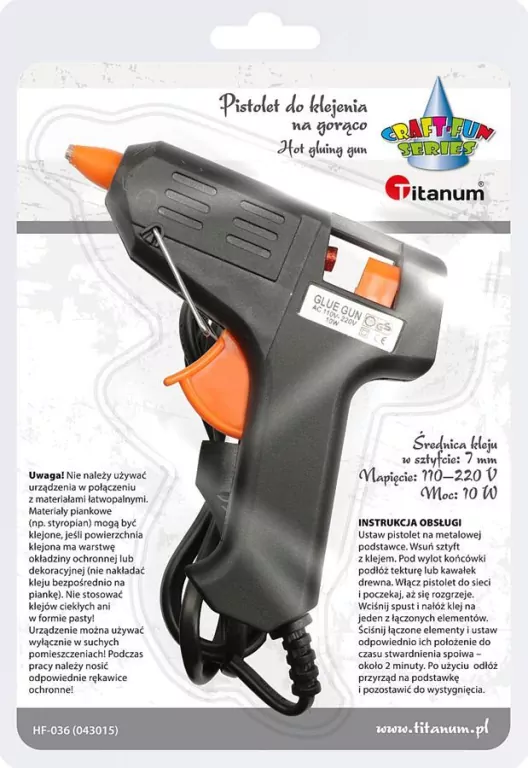 Pistolet do kleju na gorąco 7mm - tantis.pl