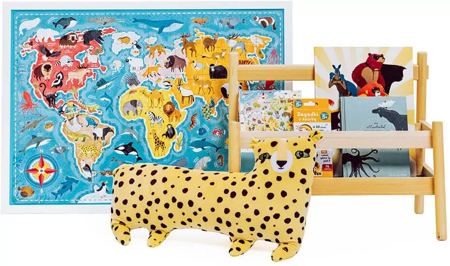 CzuCzu. Puzzlove. Zwierzęta Mapa Świata 60 - tantis.pl