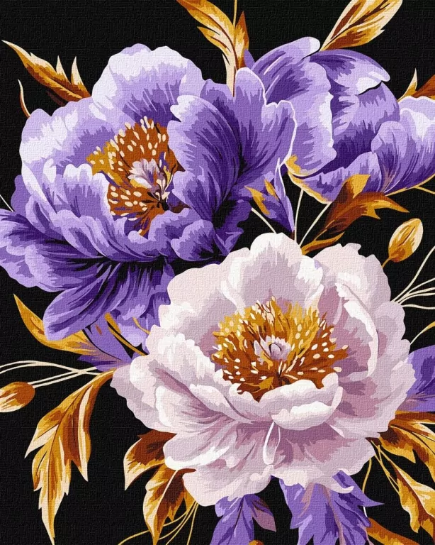 Malowanie po numerach - Fioletowy szyk 40x50cm - tantis.pl