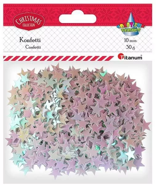 Konfetti gwiazdki 30g bladoróżowe - tantis.pl