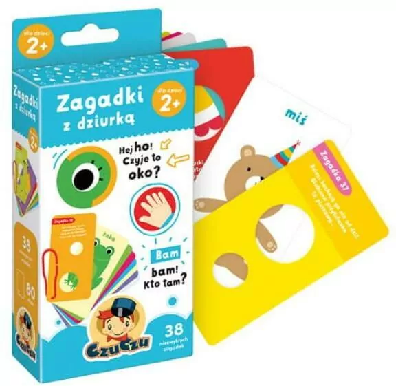 CzuCzu. Zagadki z dziurką dla dzieci 2+ - tantis.pl
