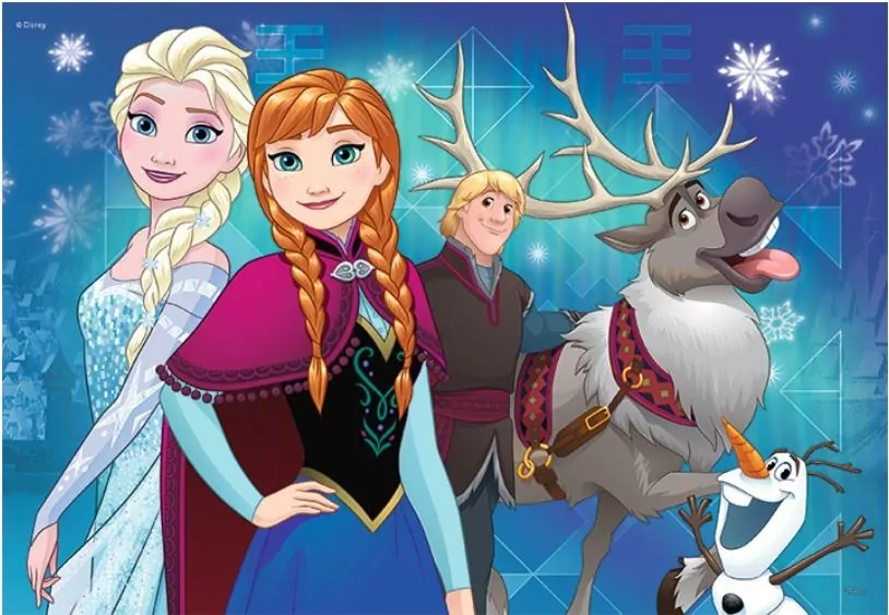 Ravensburger. Puzzle 2x24. Frozen. Zorza polarna - tantis.pl