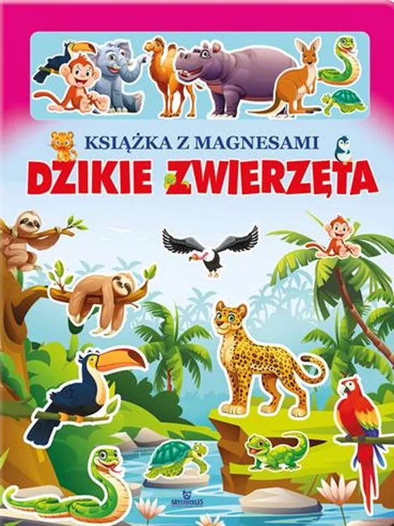 Dzikie zwierzęta Książka z magnesami - tantis.pl
