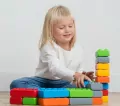 Klocki Budowlane Cegły Junior 40. Okna + drzwi - tantis.pl