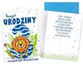 Karnet B6 Urodziny 3 lew - tantis.pl