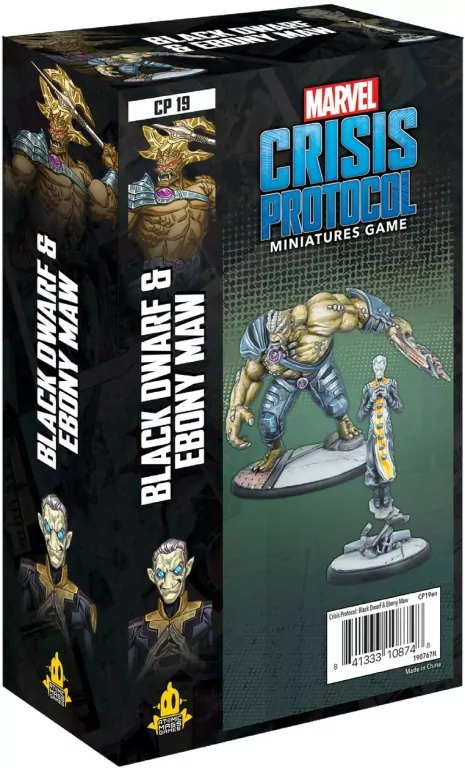 Crisis Protocol. Miniatures game. Black Dwarf & Ebony Maw. Marvel - tantis.pl