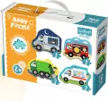 Trefl. Baby puzzle 4w1. Pojazdy i zawody - tantis.pl