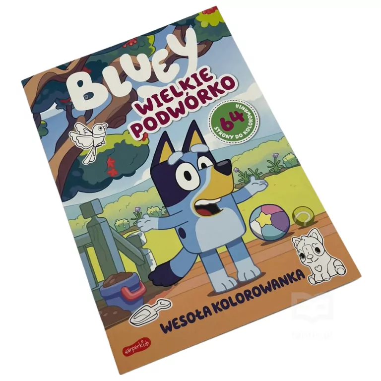 Wielkie podwórko. Bluey. Wesoła kolorowanka - tantis.pl