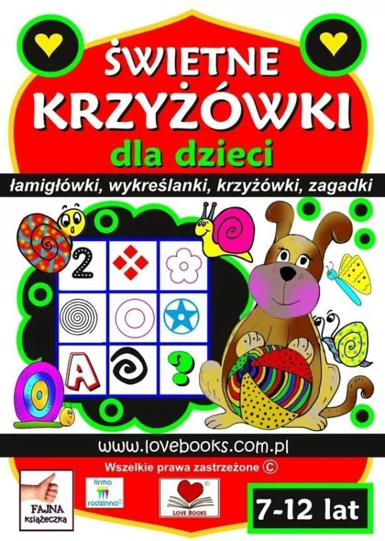 Świetne krzyżówki dla dzieci 7-12lat - tantis.pl