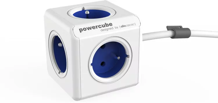 Przedłużacz. PowerCube Extended. Niebieski - tantis.pl