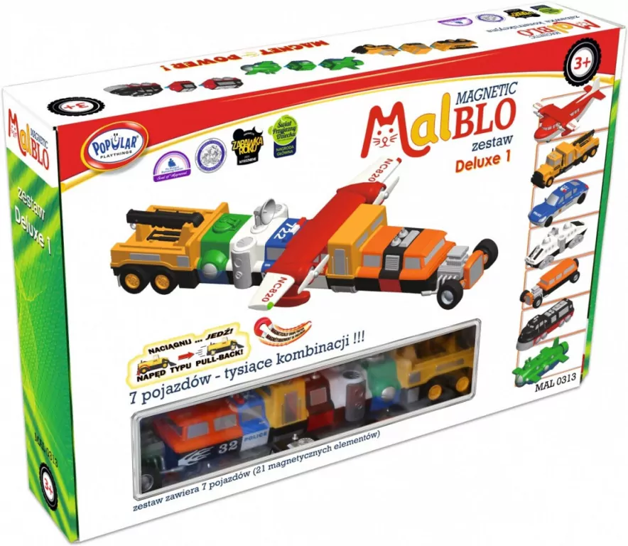 Zestaw Malblo Magnetyczne pojazdy deluxe 1 - tantis.pl