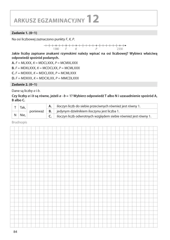 Arkusze egzaminacyjne z matematyki dla kl.8 - tantis.pl
