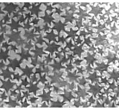 Karton holograficzny srebrny gwiazdy 25x35cm 5 ark - tantis.pl