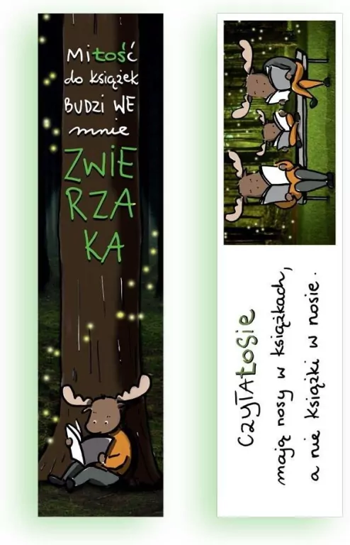 Zakładka kartonowa - Czytałosie - tantis.pl