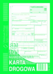 Numerowana karta drogowa SM 101
