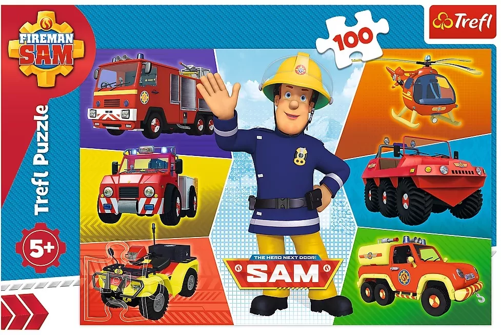 Puzzle 100. Pojazdy strażaka Sama. Strażak Sam. 16354 - tantis.pl