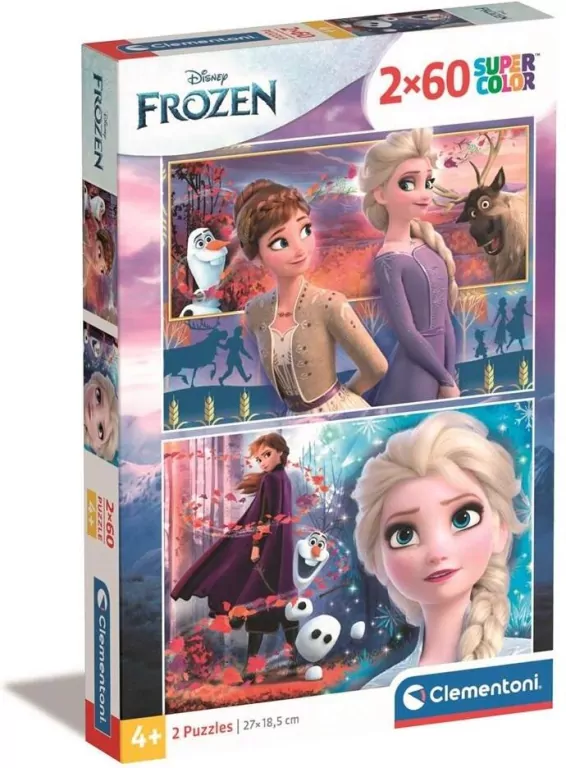 Puzzle Super Kolor  2x60. Disney. Kraina lodu 2 - tantis.pl
