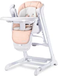 Caretero Krzesełko + huśtawka Indigo pudrowy róż