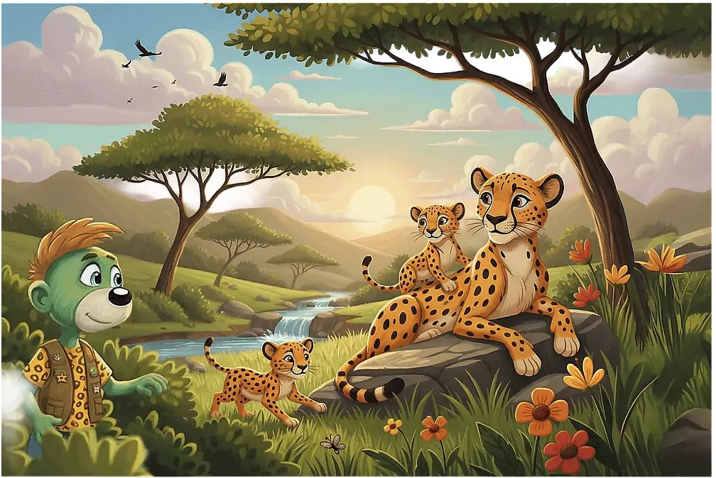 Puzzle 100 Gepardy TREFL - tantis.pl