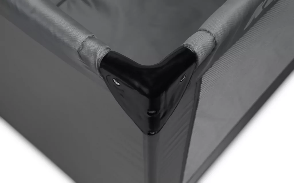 Caretero Łóżeczko turystyczne Key grafitowe - tantis.pl