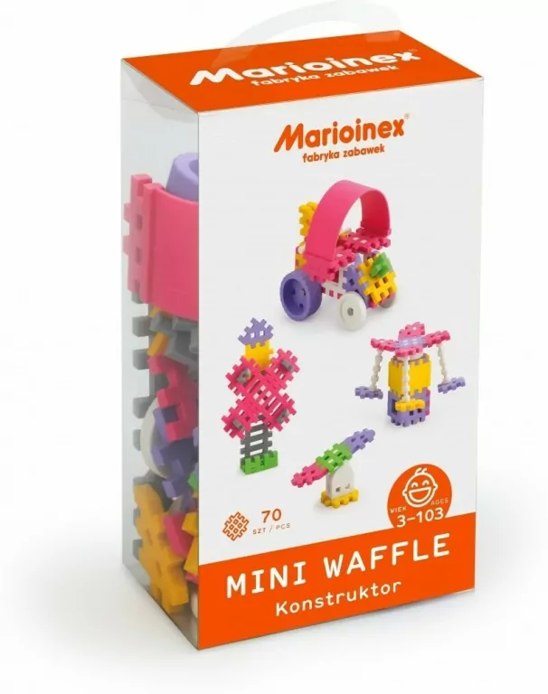 Mini Waffle Konstruktor 70. Różowy - tantis.pl