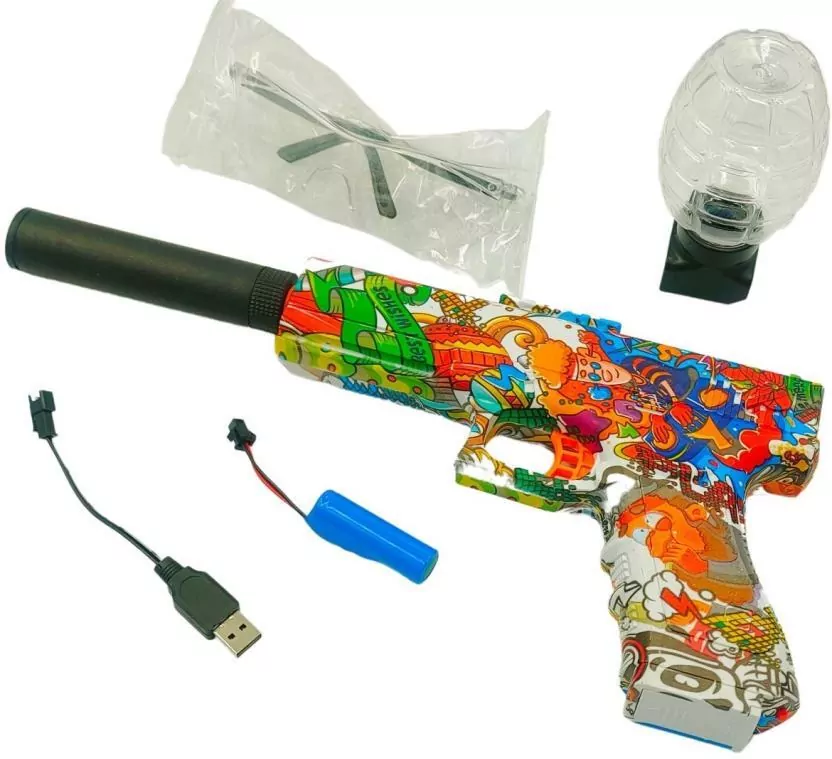 Pistolet na kulki żelowe z ładowarką - tantis.pl