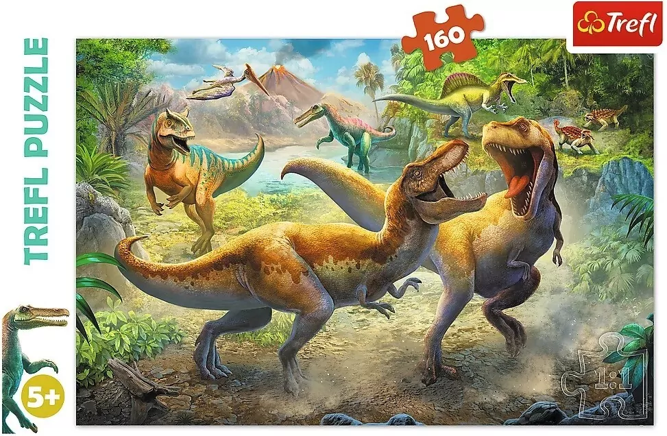 Puzzle 160. Walczące tyranozaury - tantis.pl