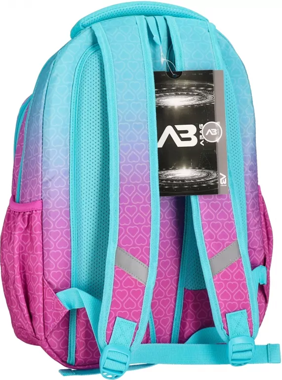 Plecak 3-komorowy Hexagon Mint Ombre Astra - tantis.pl