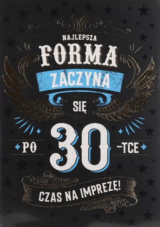 Karnet B6 Urodziny 30 - tantis.pl