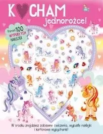 Kocham jednorożce. 100 wypukłych naklejek - tantis.pl