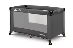 Caretero Łóżeczko turystyczne Basic grafitowe