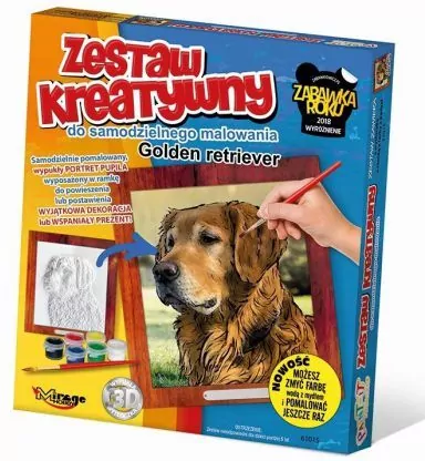Zestaw Kreatywny do malowania - Golden Retriver - tantis.pl