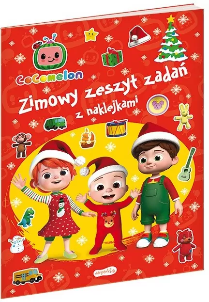 Cocomelon. Zimowy zeszyt zadań z naklejkami - tantis.pl