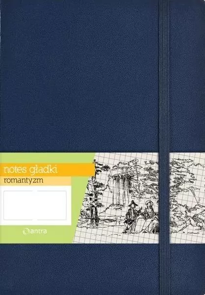 Notes A5 gładki. Romantyzm. Granatowy - tantis.pl