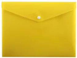 Koperta na zatrzask A4. Żółta
