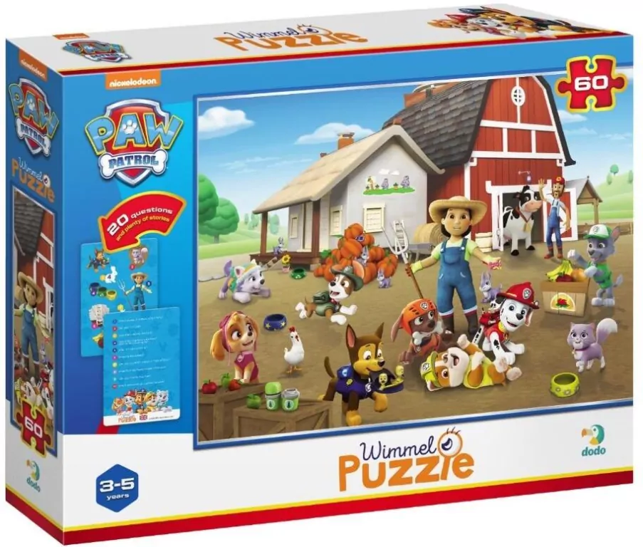 Puzzle Wimmel 60 Psi Patrol Na farmie - tantis.pl