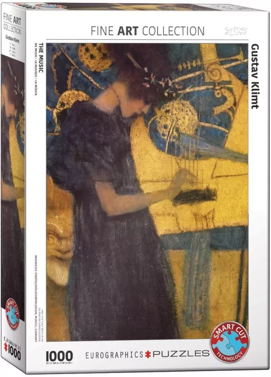 Puzzle 1000 The Music by Gustav Klimt 6000-1991 - tantis.pl