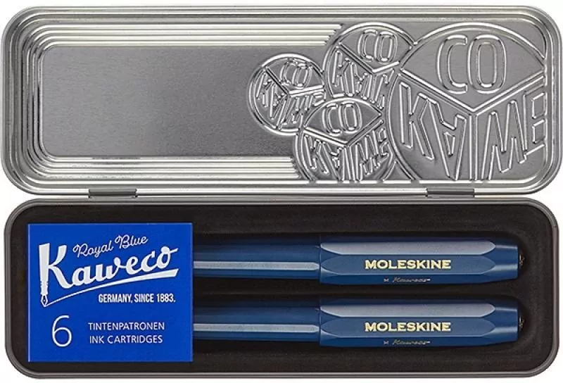 Pióra zestaw prezentowy. Niebieski - tantis.pl