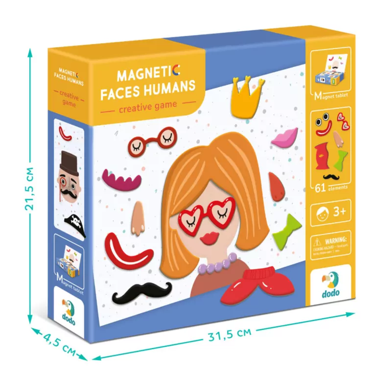 Ludzkie twarze. Gra magnetyczna - tantis.pl