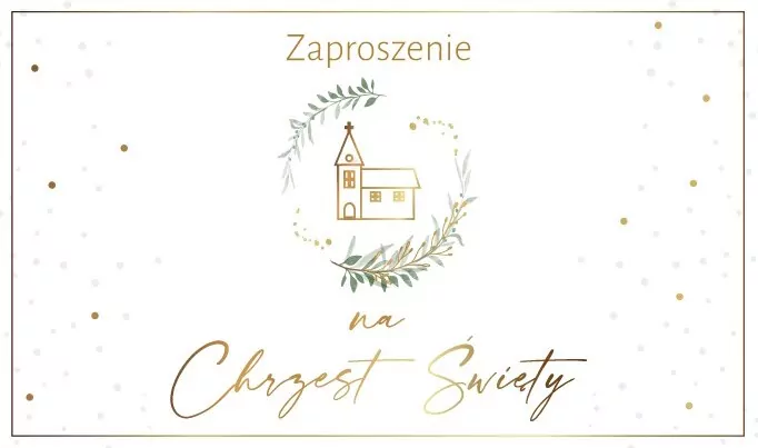 Zaproszenie. Chrzest - tantis.pl