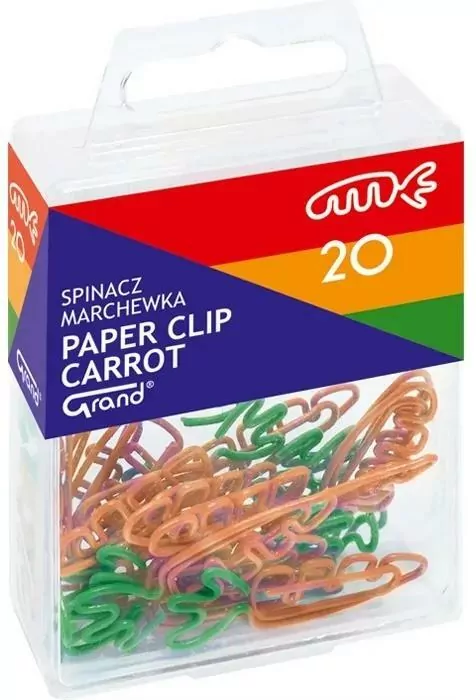 Spinacze 37mm. Marchewka - tantis.pl